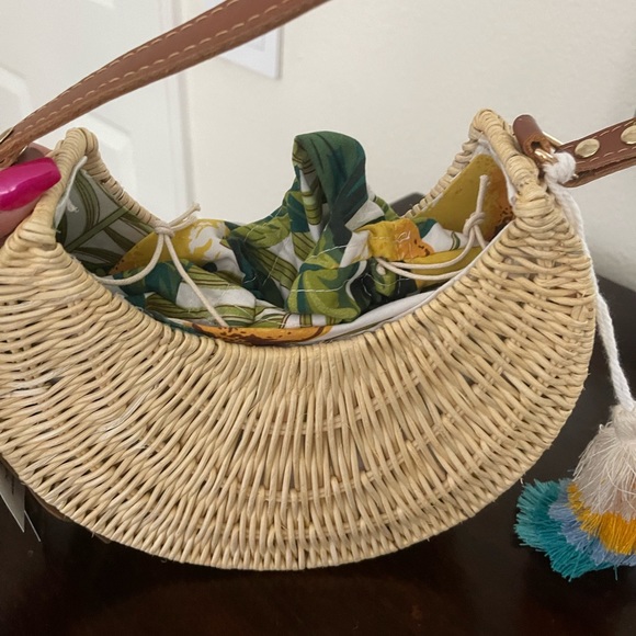 BASKET SATCHEL  Handle  Bag MADE IN VIETNAM Brand-New w/tags - Picture 6 of 8